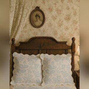 Martha Stewart Vintage Matelasse Quilted Pillow Shams – Set of 2